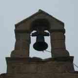 Detalle de la alcoba y campana situada sobre el ábside de San Tirso de Oseiro (Arteixo). Coruña.