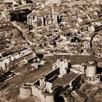 Click para ampliar. Pulsa en el nombre para ver la ficha. Vista de Berlanga de Duero desde el aire