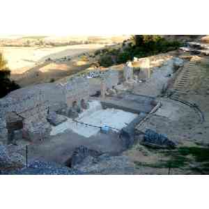 Click para ampliar. Pulsa en el nombre para ver la ficha. Clunia - Anfiteatro.