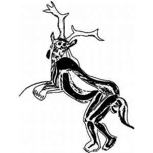 Click para ampliar. Pulsa en el nombre para ver la ficha. Grabados. Hechicero o Dios Cornudo del Santuario d