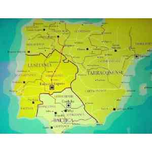 Click para ampliar. Pulsa en el nombre para ver la ficha. Vía Delapidata in Hispania