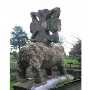 Click para ampliar. Pulsa en el nombre para ver la ficha. Verraco de la iglesia de Cabanas