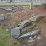 Click para ampliar. Foso oeste de Cancho Roano