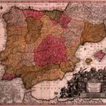 Mapa antiguo de reinos peninsulares