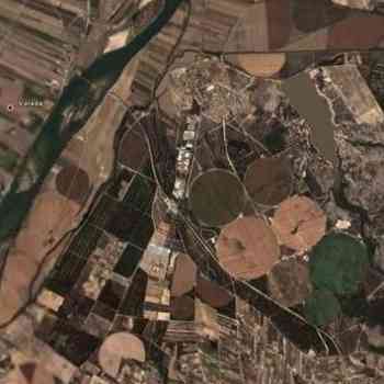 Click para ampliar. Pulsa en el nombre para ver la ficha. Salvaterra de Magos (Ribatejo, Portugal): vista satélite.