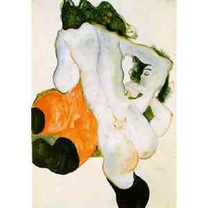 Click para ampliar. Pulsa en el nombre para ver la ficha. Dos mujeres, Egon Schiele
