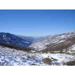 Click para ampliar. Pulsa en el nombre para ver la ficha. El Valle del Jerte nevado