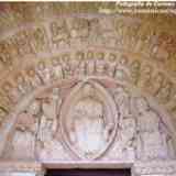 Click para ampliar. Iglesia parroquial de San Esteban Protomártir (Moradillo de Sedano).  Tímpano