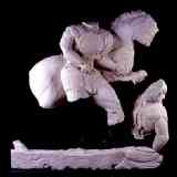 Click para ampliar. Cerrillo Blanco: guerrero alanceado por jinete descabalgado