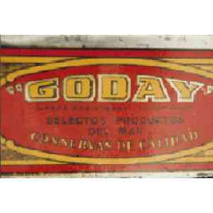 Click para ampliar. Pulsa en el nombre para ver la ficha. Lata de Conservas Goday