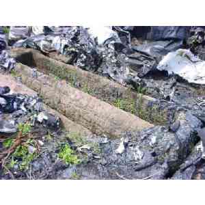 Click para ampliar. Pulsa en el nombre para ver la ficha. Miliario cubierto de basura