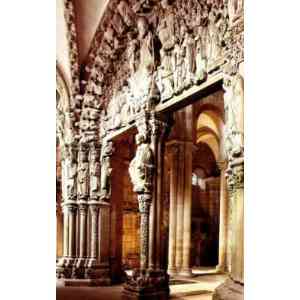 Click para ampliar. Pulsa en el nombre para ver la ficha. El Pórtico de la Gloria. Catedral de Santiago de Compostela