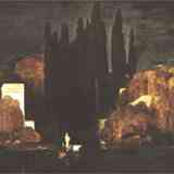 Isla de los muertos imaginada por Arnold Böcklin. Musée d’Orsay. Paris