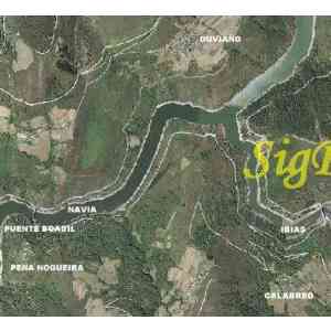 Click para ampliar. Pulsa en el nombre para ver la ficha. Pons Naviae. Foto Aerea