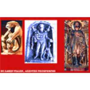 Click para ampliar. Pulsa en el nombre para ver la ficha. PROMPTEMA: Perro psychopompos, Setanta, San Roque