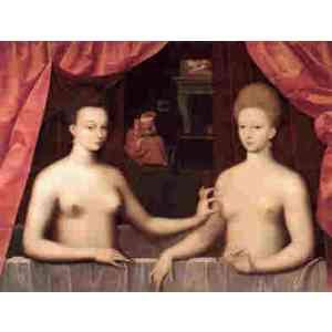 Click para ampliar. Pulsa en el nombre para ver la ficha. madame d estrees y su hermana