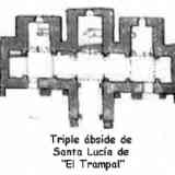 Plano de la ermita visigoda de El Trampal