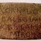 Click para ampliar. Inscripción de Balbo (Cáceres)