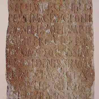 Click para ampliar. Pulsa en el nombre para ver la ficha. Inscripción de Septimio Severo (Cáceres)