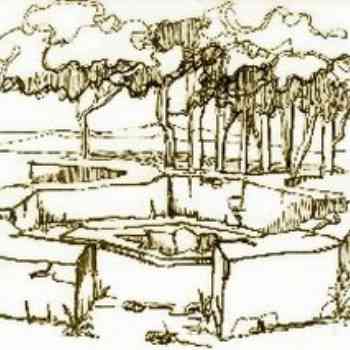 Click para ampliar. Pulsa en el nombre para ver la ficha. Basíca de Vega de Mar. Imagen del baptisterio