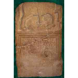 Click para ampliar. Pulsa en el nombre para ver la ficha. Lápida funeraria de guerrero cauriense