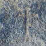 figura grabada en dólmen de Menga I