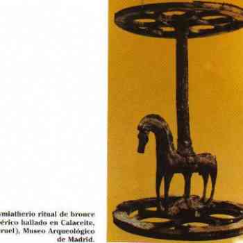 Click para ampliar. Pulsa en el nombre para ver la ficha. Pebetero(Thymiatherion) ritual de bronce ibérico