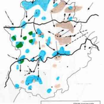 Click para ampliar. Pulsa en el nombre para ver la ficha. Repoblación de Extremadura (siglos XIII-XV).