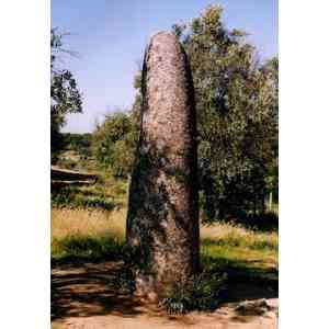 Click para ampliar. Pulsa en el nombre para ver la ficha. Alentejo (Portugal): Menhir de Almendres.
