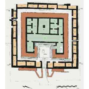 Click para ampliar. Pulsa en el nombre para ver la ficha. Plano de Cancho Roano