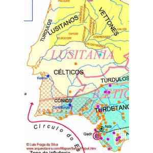 Click para ampliar. Pulsa en el nombre para ver la ficha. Povos Pré-Romanos do Sudoeste