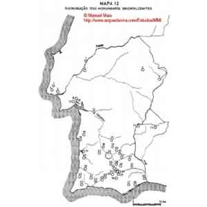 Click para ampliar. Pulsa en el nombre para ver la ficha. Monumentos orientalizantes do Sudoeste