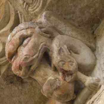 Click para ampliar. Pulsa en el nombre para ver la ficha. San Pedro ad Vincula de Echano. Canecillo (lado dr