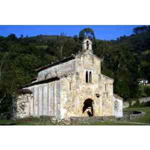 Click para ampliar. Pulsa en el nombre para ver la ficha. San Salvador de Valdediós. Vista exterior